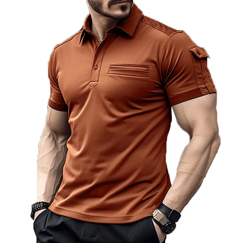 Męska koszulka polo z krótkim rękawem Slim Koszulka polo męska Premium Hip Hop Odzież Koszulka polo w dużych rozmiarach Stylowy top Business Casual koszulka polo man polo hombre uomo designer