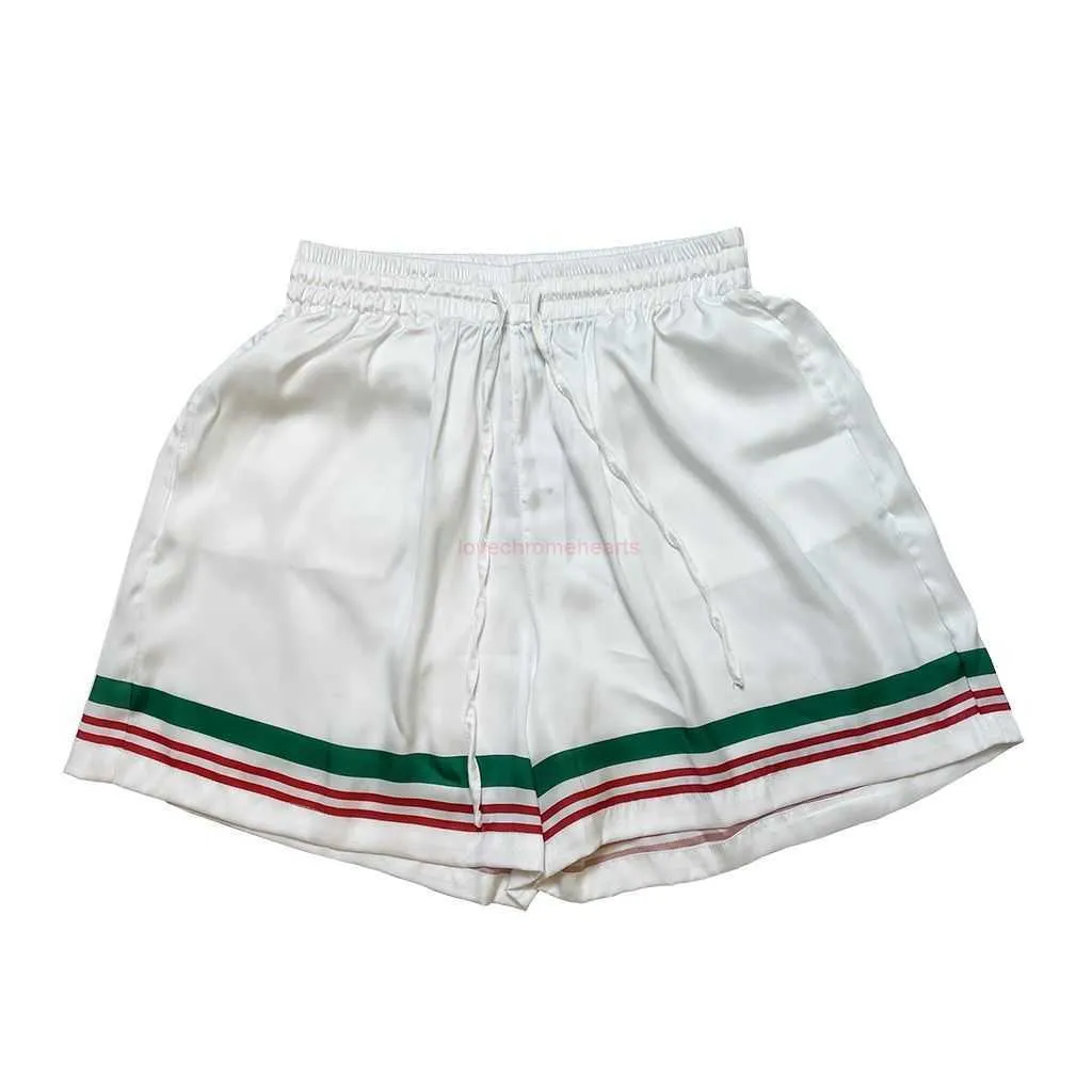 Casa Designer Short Moda Abbigliamento casual Pantaloncini da spiaggia Casablanca Basic Stampato da uomo Pantaloncini a cinque punte in seta versatile da uomo per il tempo libero in spiaggia