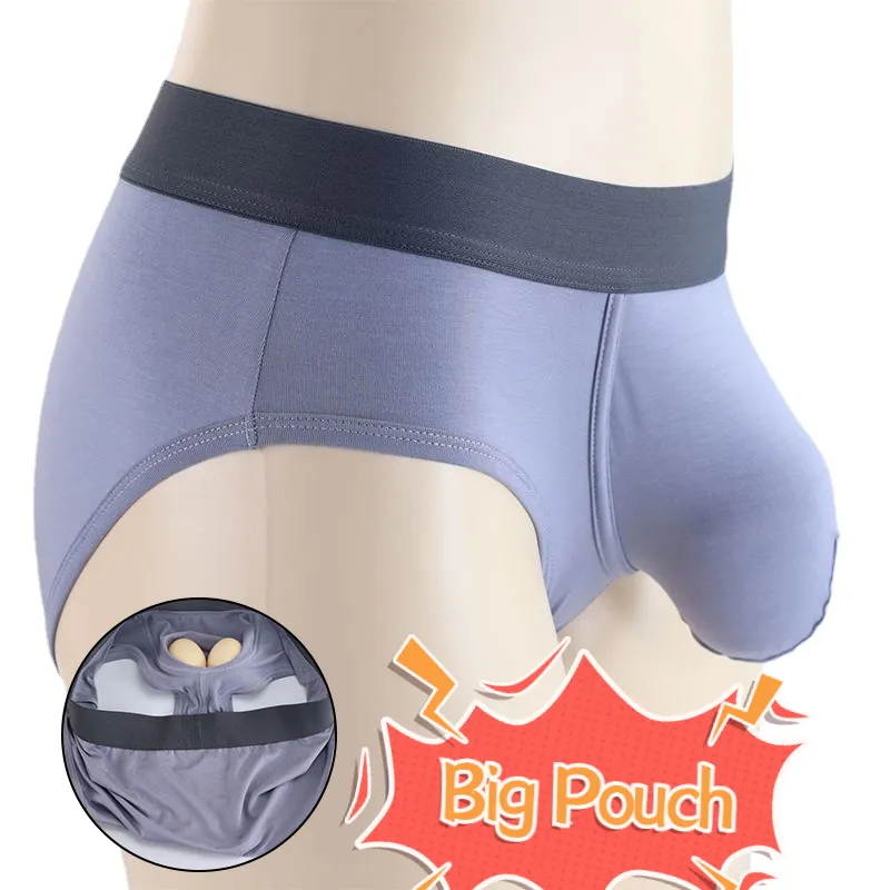 Man Super Bulge Pouch Boxers Modal Breathable Sexy Lingerie Summer Elastic U-Convex Underwear Big Penis Gay Lingerie Enhancing