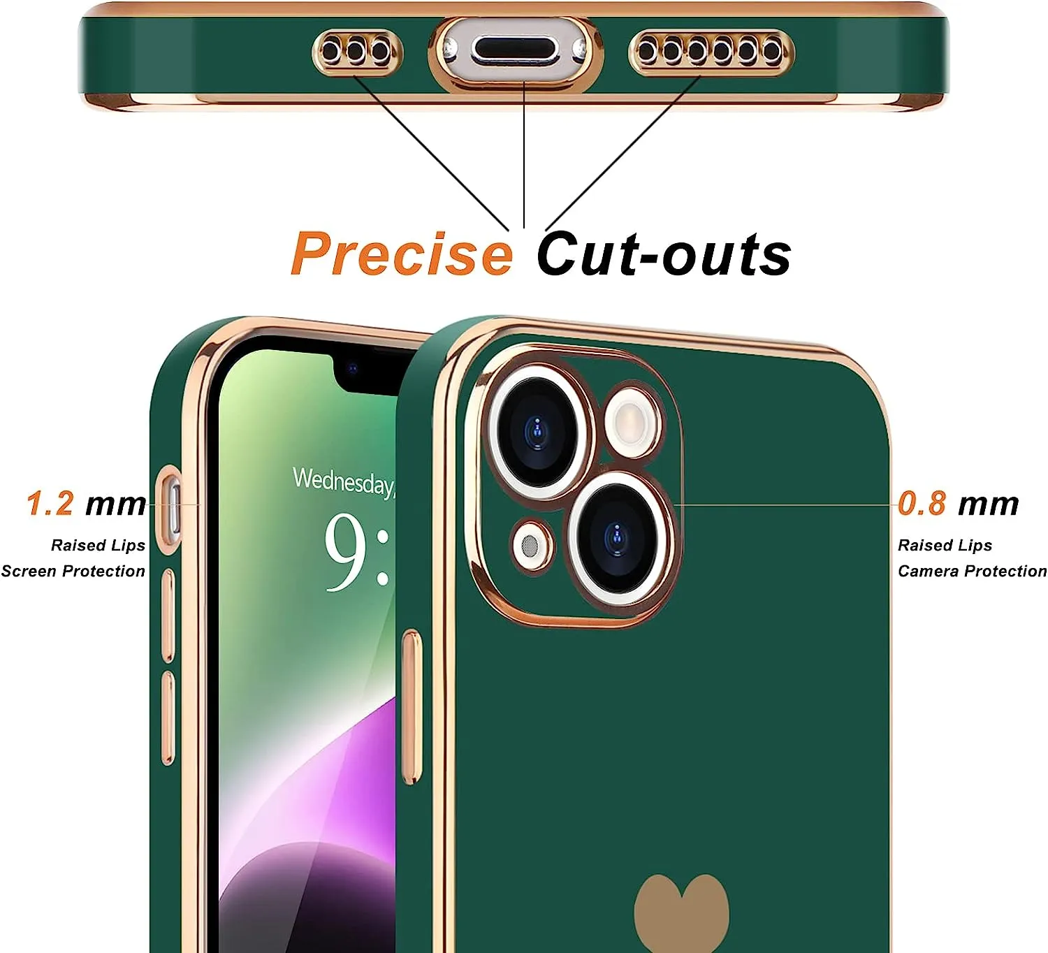 2023 Новый Дизайн Милый Любовь Сердце Роскошные Телефон Для IPhone 14 13 12  11 Pro Max 7 8 Для Женской Девочки Гальвоплат От Sanfenone, 204 руб. |  DHgate