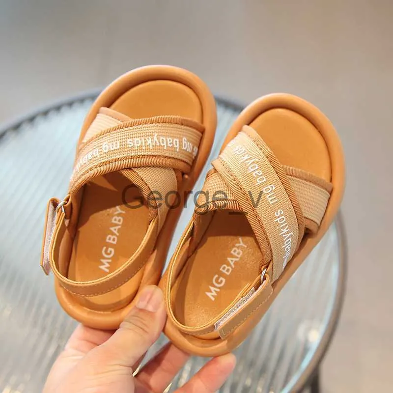 Sandalet Capsella Çocuklar Boyun Nefes Alabbe Strap Plaj Sandalet Yaz Ayakkabıları Bebek Çocuklar Kızlar Slip Moda Sandalet Boyutu 2130 J230703