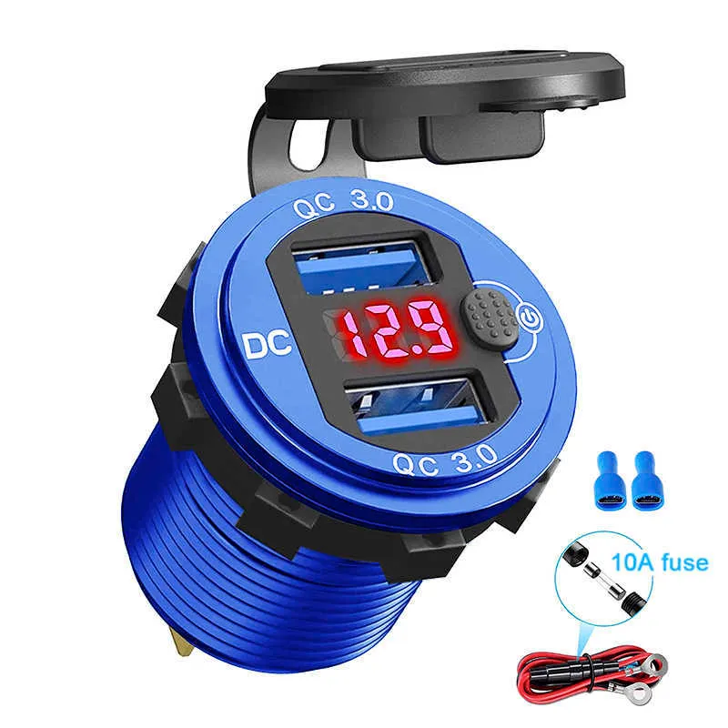 Cavo Adattatore Accendisigari Auto DC 12V – 3 Metri, Spina 5,5x2,1 Mm, Fusibile 10A Con LED – Per Alimentare Pompe Aria, Frigoriferi, Luci LED - 3