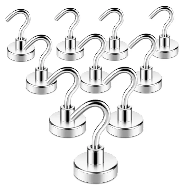 10 Pack Super Strong 25 Pound Magnetic Hooks For Cruise Ships