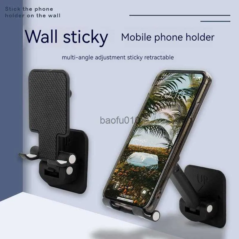 Adjustable Phone Stand Wall Mounted Design: Universal Cell Phone