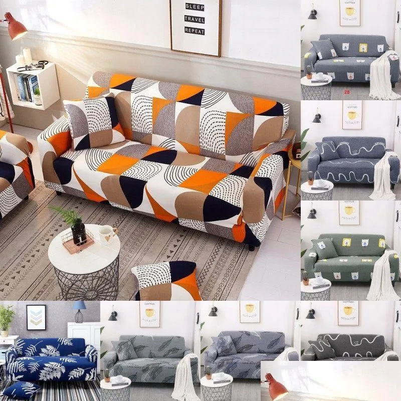 Stuhlhussen Stretch Sofa Er 1/2/3/4 Sitzer Ins Kinderzimmer Wohnzimmer Slipers Staubdicht Elastische Couch Drop Lieferung Hausgarten Textile Dhniv