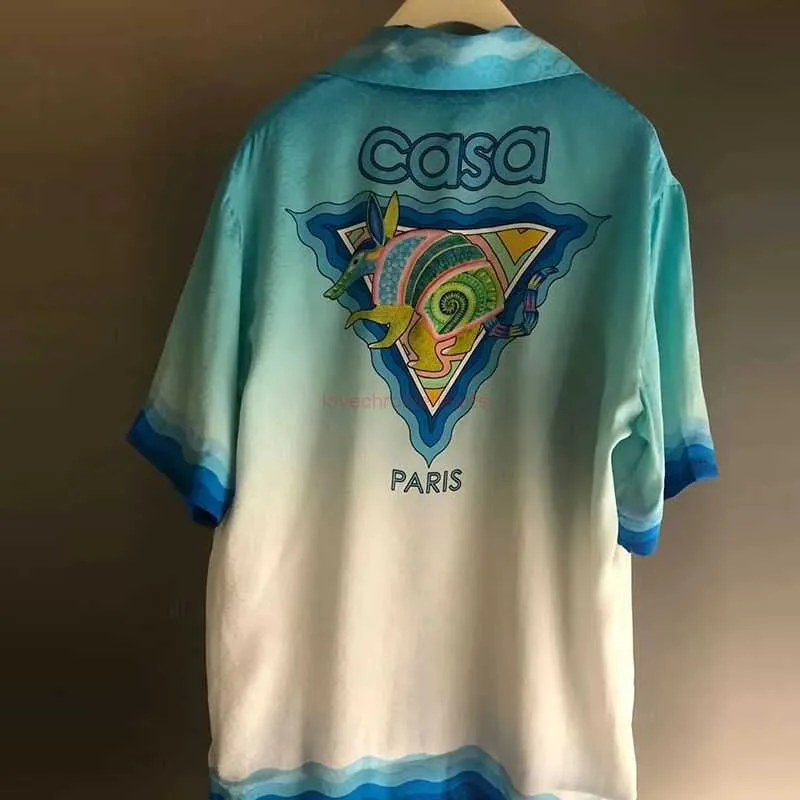 Casa Designer Mode Vêtements Chemises Survêtements Haha Boutique Casablanca Chemise Hommes Femmes Été Lâche Polyvalent Voyage Marque De Mode À Manches Courtes 2029