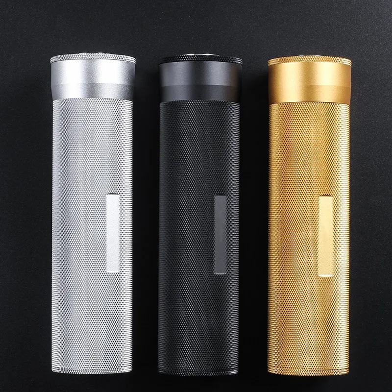 Portable Aluminum Cigar Tube MINI Travel Cigars Case with Humidifier Hygrometer Humidor Holder Gadget Cigar Accessories