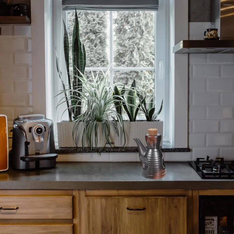 Servies Sets Sojasaus Pot Olie Fles Dispenser Dispensers Japanse Pot Kruiderij Hout Container Keuken Benodigdheden