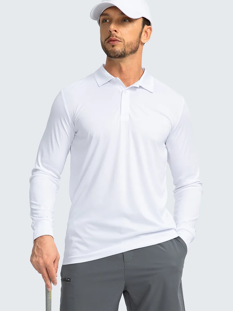 Men's lightweight long clearance sleeve polo shirts