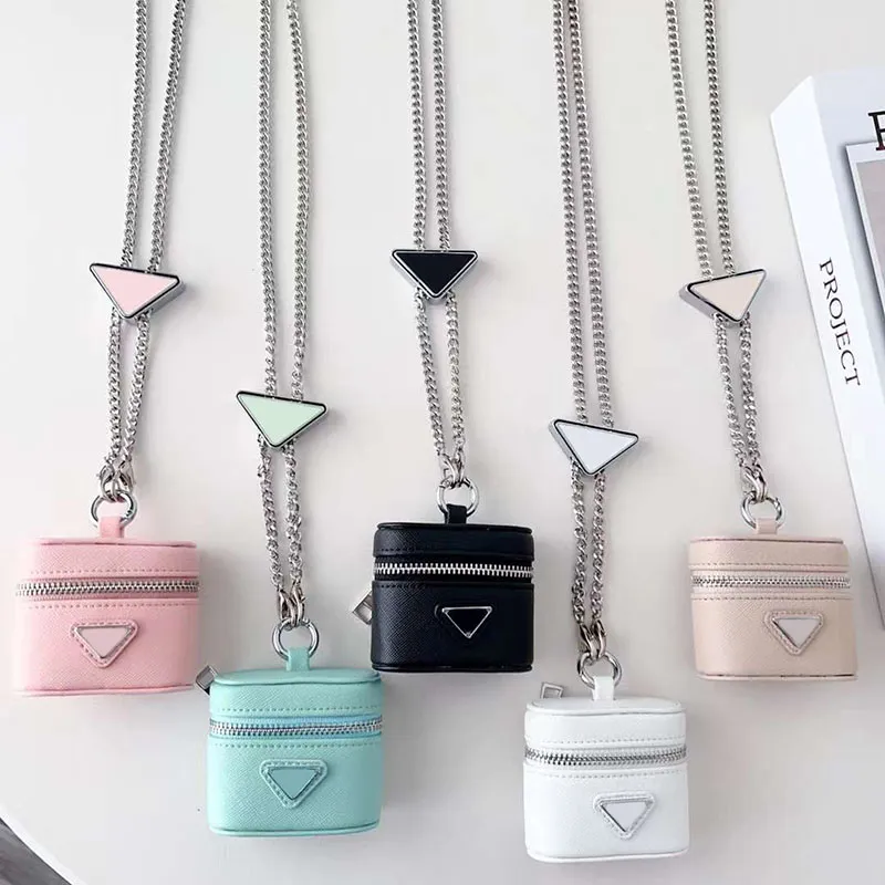 Save Big on Bulk Apple Earpods Accessories Luxury AirPods Case PU Leather  Earphone Cover With Chain For AirPods 1/2/3/Pro Crossbody Necklace Box