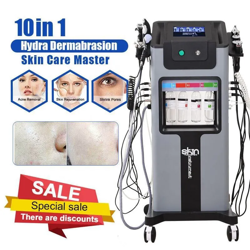 10 I 1 Diamond Peeling Microdermabrasion Syre Jet Aqua Facies Skin Care Deep Cleaning Hydra Dermabrasion Facial Machine