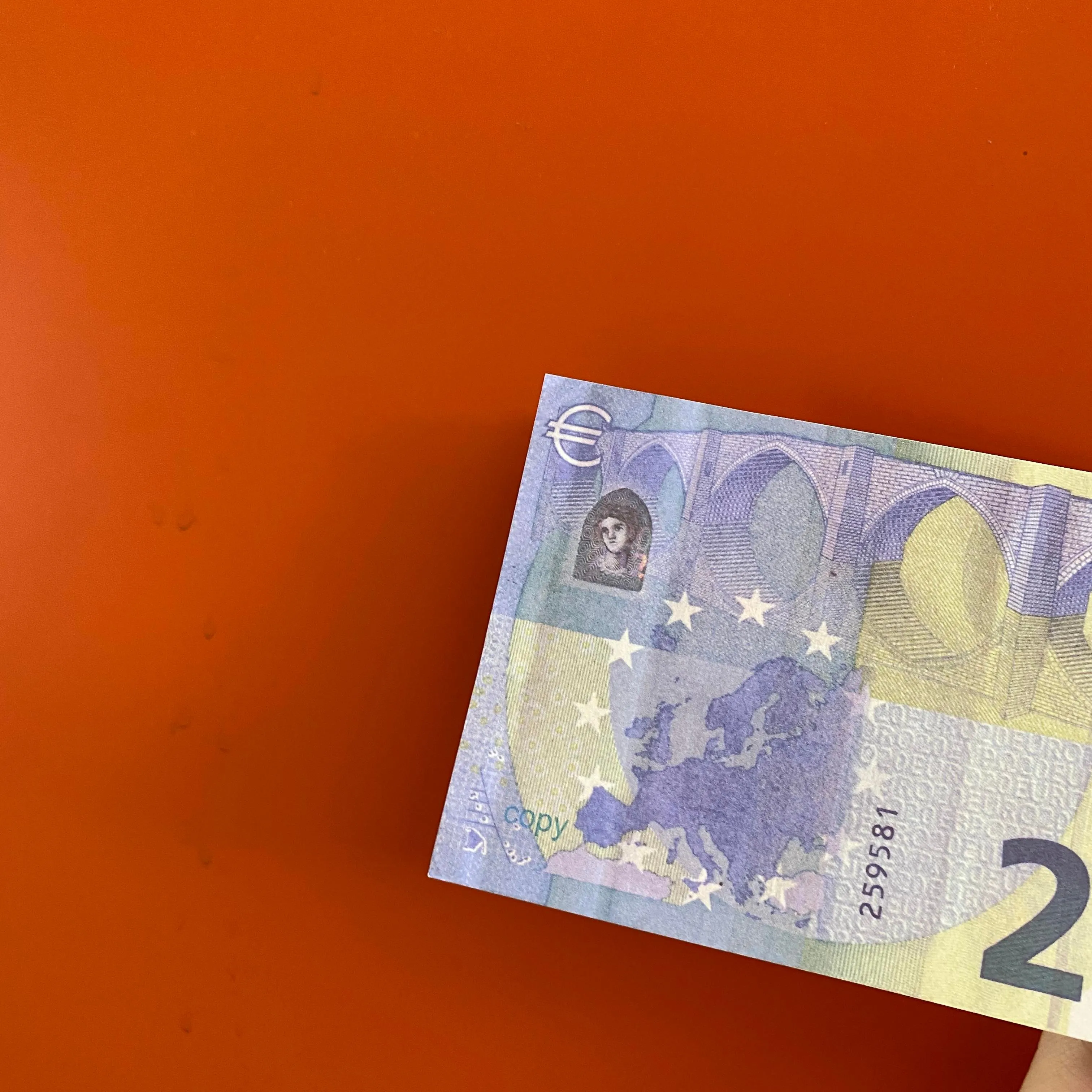 Faux argent Euros banque accessoire boîte de nuit copie Collection film 20  note de papier de jeu la plus réaliste pour les entreprises 24 Efuft