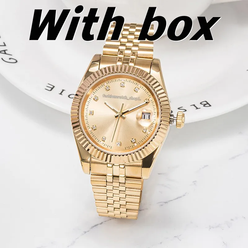 New Luxury Watch 28/36/41MM Mechanical Automatic Watch All Stainless Steel Glow Men's and Women's Watch Couple Waterproof Sapphire U1 Classic Watch