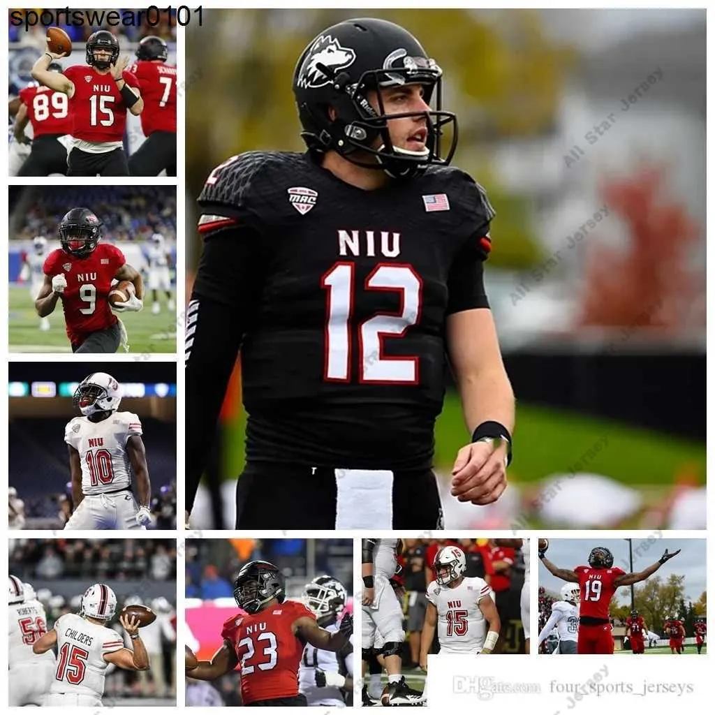 NCAA Northern Illinois Huskies NIU College Football Jerseys James Ester Jersey Matt Ference Dustin