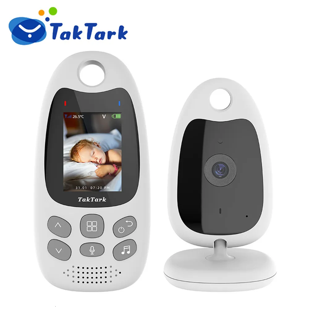 Baby Monitors 2.0 Inch Video Baby Monitor Two-Way Talkback Temperature Monitoring Auto Night Vision Security Camera borns Nanny Babysitter 230701