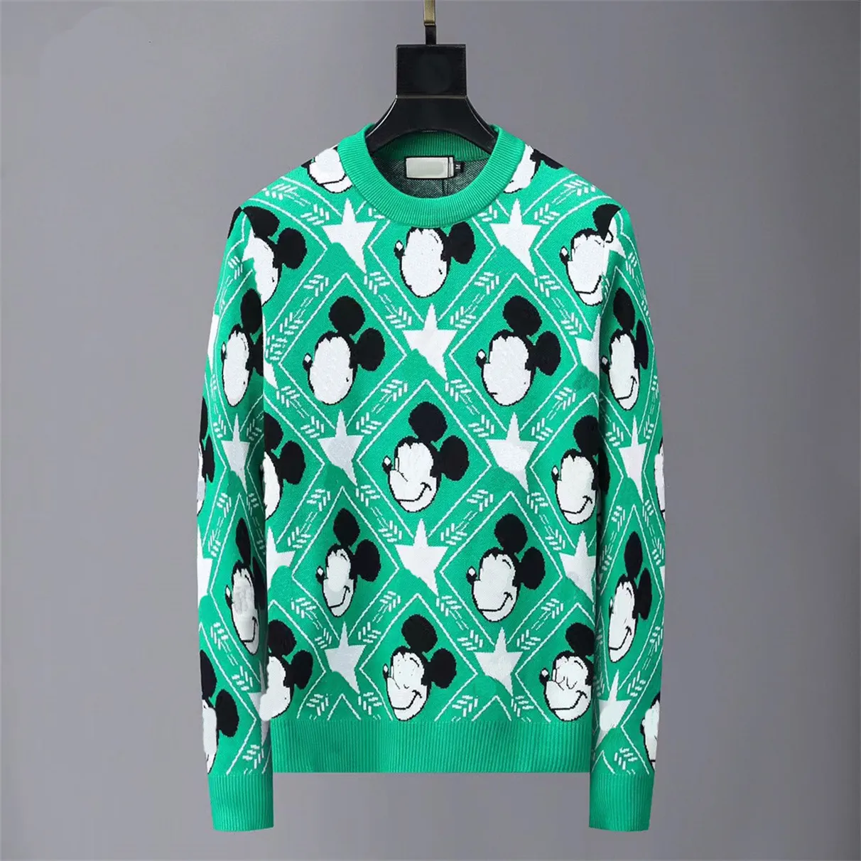 Christmas Sweater Gucci Mickey Mouse Green Sweater Gucci X Disney