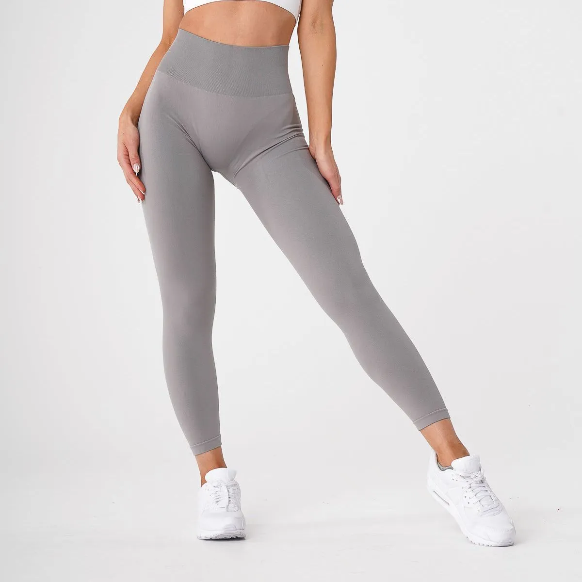 Silky NVGTN Solid Seamless Yoga Grey Gym Leggings For Women Sweat Wicking  Fitness Outfit For Gym, Sports, And Workouts Size 230701 From Shenping03,  $19.72
