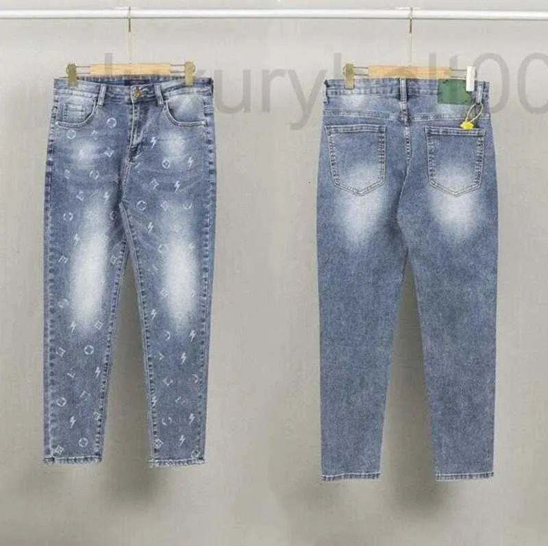 Jeans da uomo Designer 23SS NEW high street fashion brand uomo Ripped Biker Slim Fit Motorcycle Denim jean 4EPO