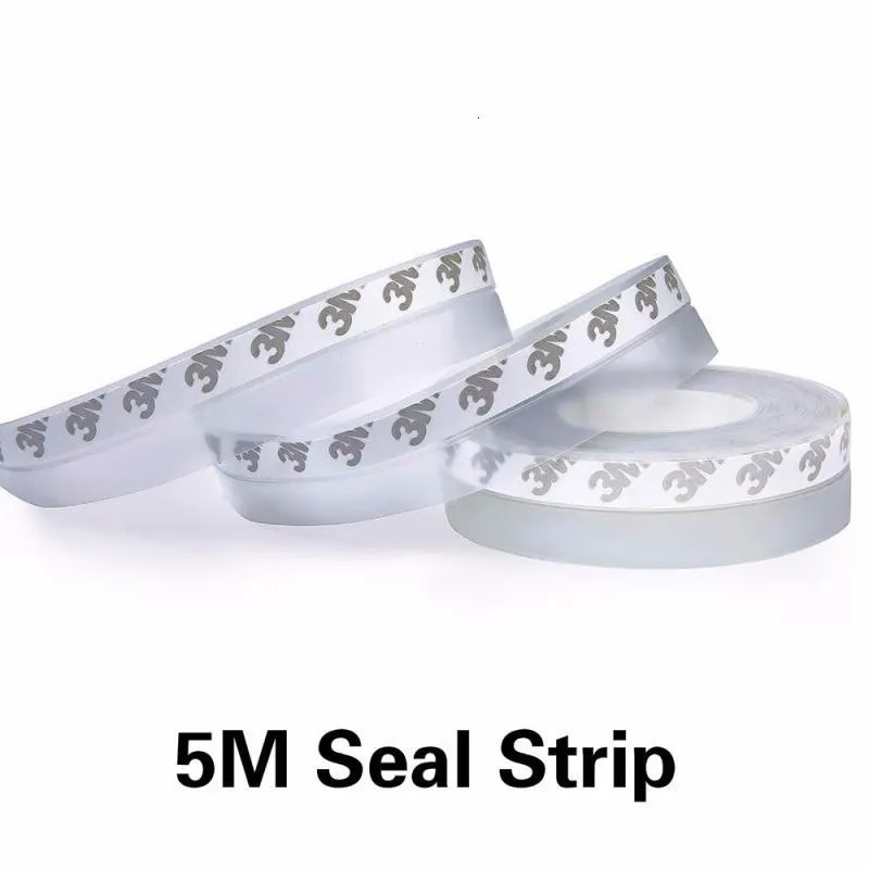 Adhesive Stickers 5 Meter Self Adhesive Door Seal Strip Weather Stripping Silicone Bottom Door Seal Soundproof Doors And Windows Weather Stripping 230703