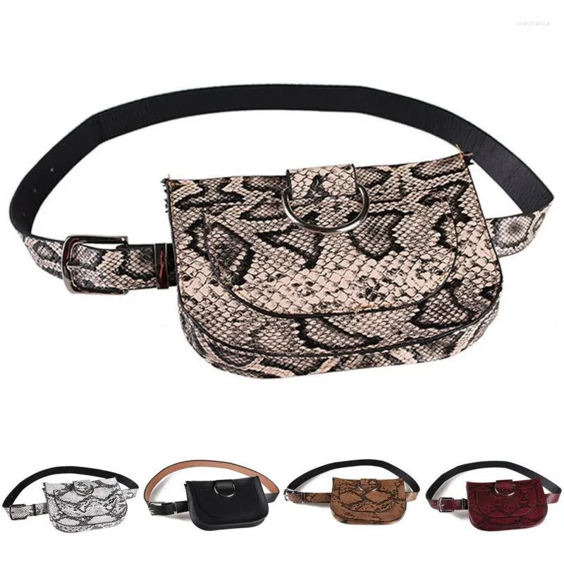 Sacs de taille Style femmes voyage Fanny Pack vacances argent téléphone portable ceinture portefeuille Mini sac banane pochette mode Serpentine Packs