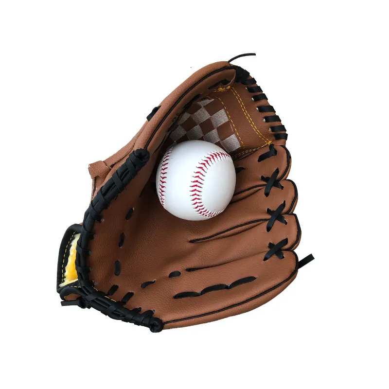 Sporthandschuhe Leder Linker Baseballhandschuh Leder Braun Männer Rechte Hand Baseballhandschuhe Erwachsene Softball Hand Fielding Beisbol Softball BS50BQ 230703