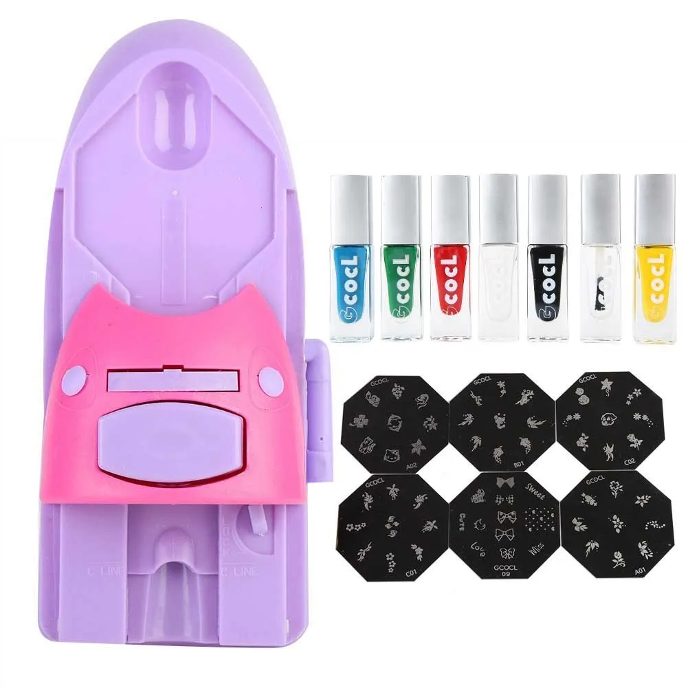 Nail Practice Display 1 set Stylish Digital Art Printer DIY Pattern Printing Stamper Machine Manicure Equipment Kits Beauty Salon Tools 230703