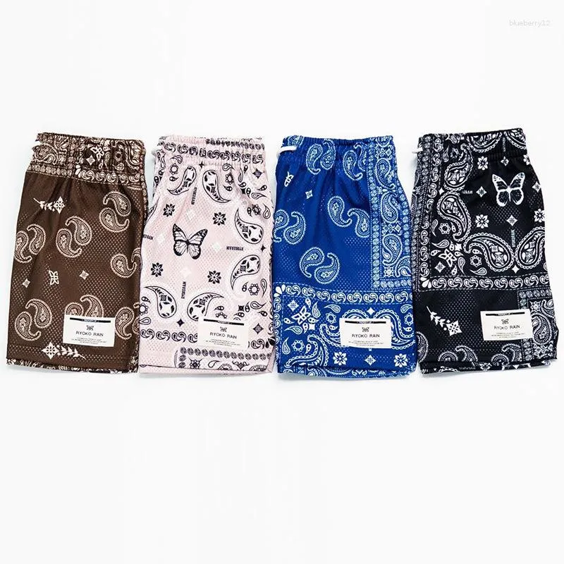 Shorts masculinos verão homens homens e mulheres designer praia calças seaside casual malha esportes trimestre de secagem rápida