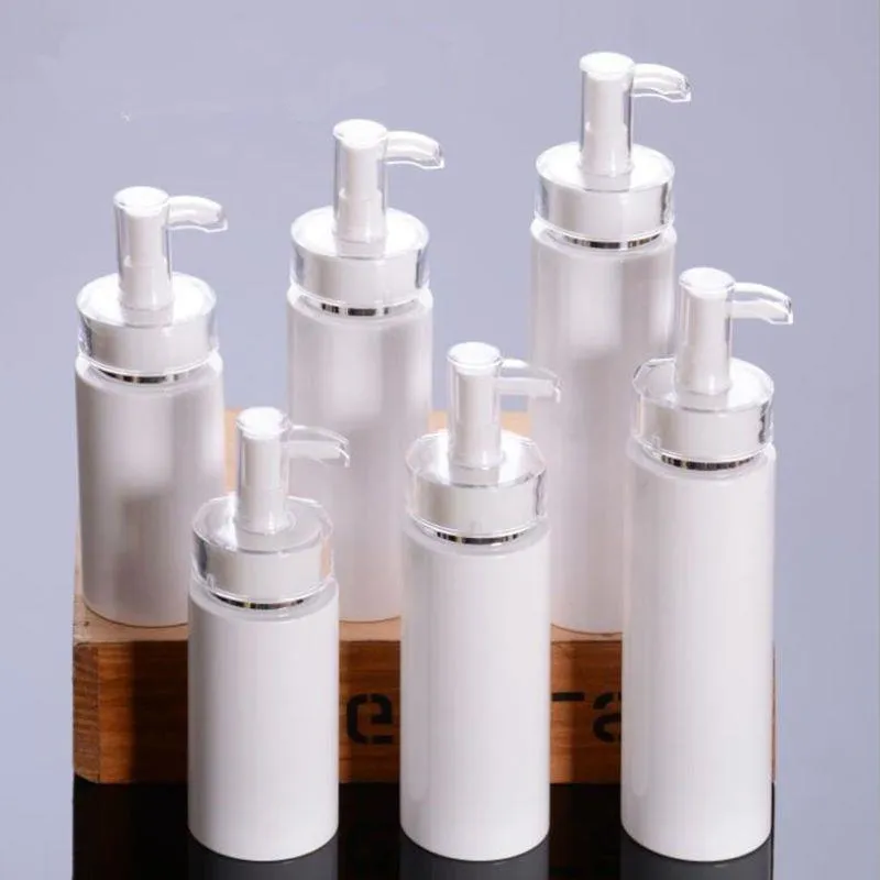 120/160/200ML witte pers pomp voor serum/lotion/emulsie/foundation/gel/essentie verpakking plastic fles F20172092 Hwxbs