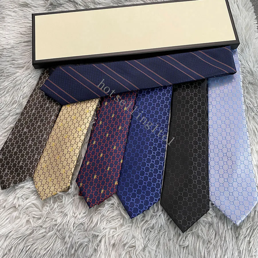 Men's Letter Tie Silk Necktie Pattern printing Jacquard Party Wedding Woven Fashion Design with box G888