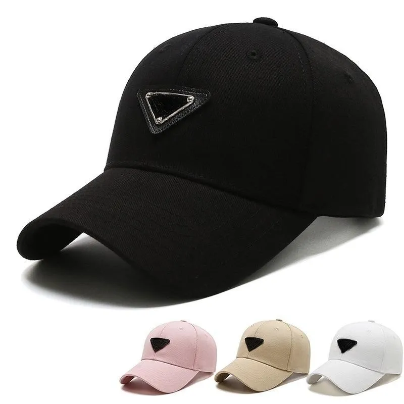 Luxe Designer Hoeden Ball Caps Baseball Caps Lente En Herfst Cap Omgekeerde Driehoek Letters P Hoed Katoen Zonnescherm Hoed Voor Heren Dames