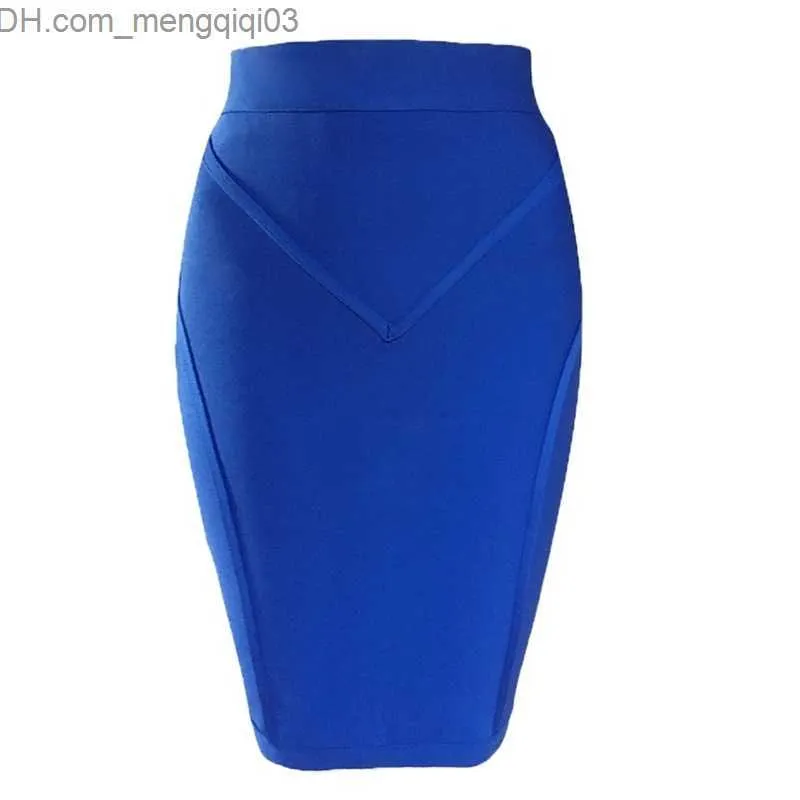 Faldas Llegada Vendaje Faldas Verano Mujer Falda Lápiz Bodycon Sexy Oficina Faldas Ropa de mujer Z230707