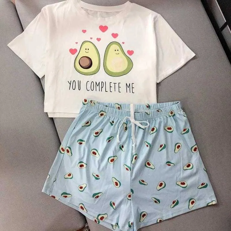 Cow Print Sleep Shorts Set Pajama Set Summer Home Clothes With Sleep Tops  And Pants From Nxyfad, $40.87