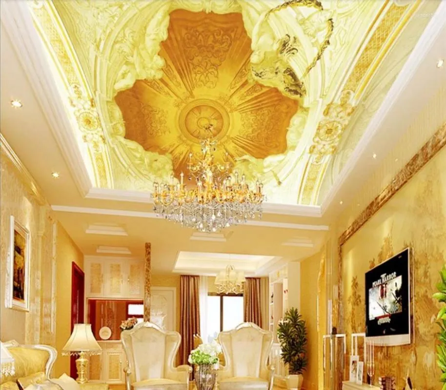 Fonds d'écran Personnalisé 3d Plafond Papiers Peints Décor À La Maison Motif Mural Papier Peint Salon Chambre Pour