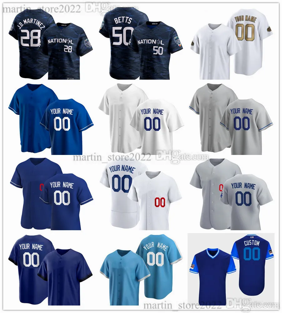 2023 All-Star Baseball Jerseys 5 Freddie Freeman 50 Mookie Betts 28 Martinez 22 Clayton Kershaw 16 Will Smith 3 Chris Taylor 7 Julio Urias 43 Noah Syndergaard Gonsolin