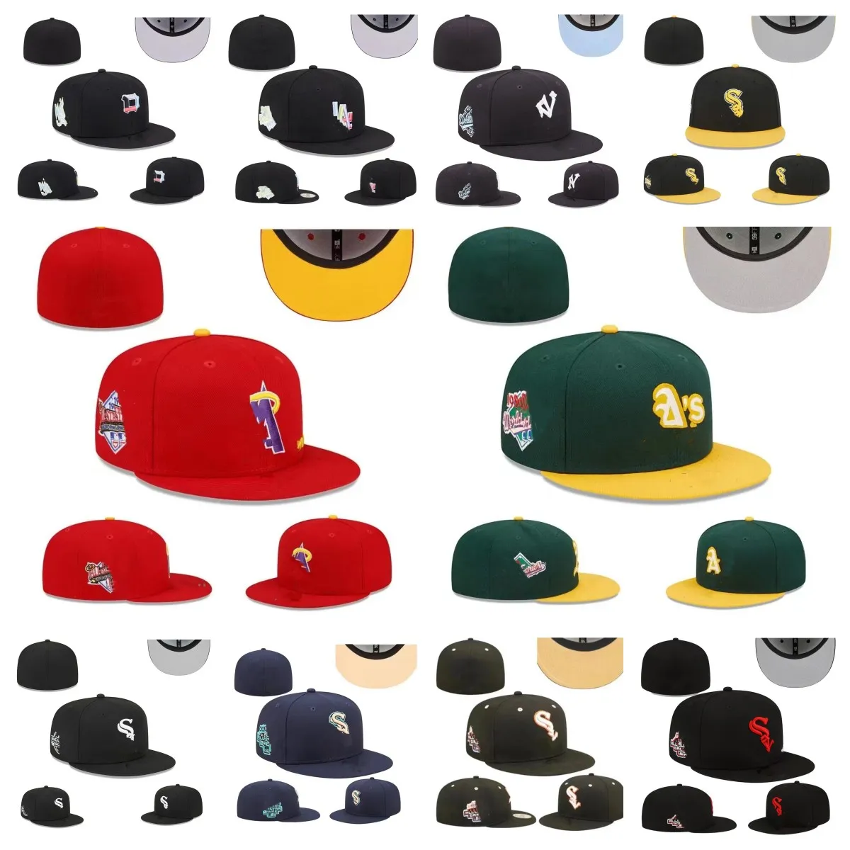 Nowe Dopasowane czapki Czapki typu snapback Regulowane bejsbolówki Czapki z chromowanym sercem Wszystkie Logo zespołu płaskie Sporty na świeżym powietrzu Hafty Zamknięte Czapki rybackie flex Bucket cap mix order