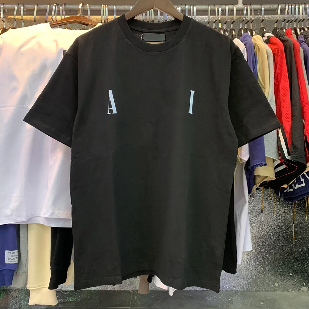 Seis colores 2023 Diseñador de verano Camisetas para hombre Letras impresas Camisetas de moda Algodón transpirable Camisetas casuales Manga corta Streetwear Camisetas de lujo Tamaño asiático XL