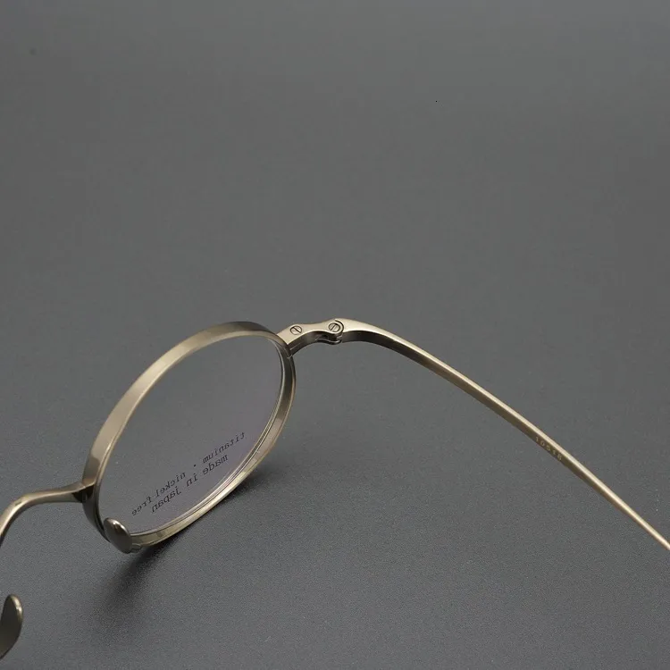 Handmade Retro Round Glasses With Interchangeable Frames For Men High Degree Optical