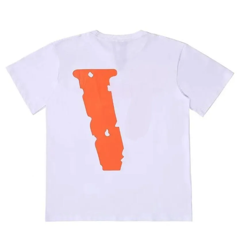 Designer-Herren-T-Shirts FRAGMENT – Orange Big V Co Marken-T-Shirts, lockere Kurzarm-T-Shirts für Männer und Frauen, kurzärmlige Paare, T-Shirts, Top-Kleidung, Pullover, Sommer-T-Shirts