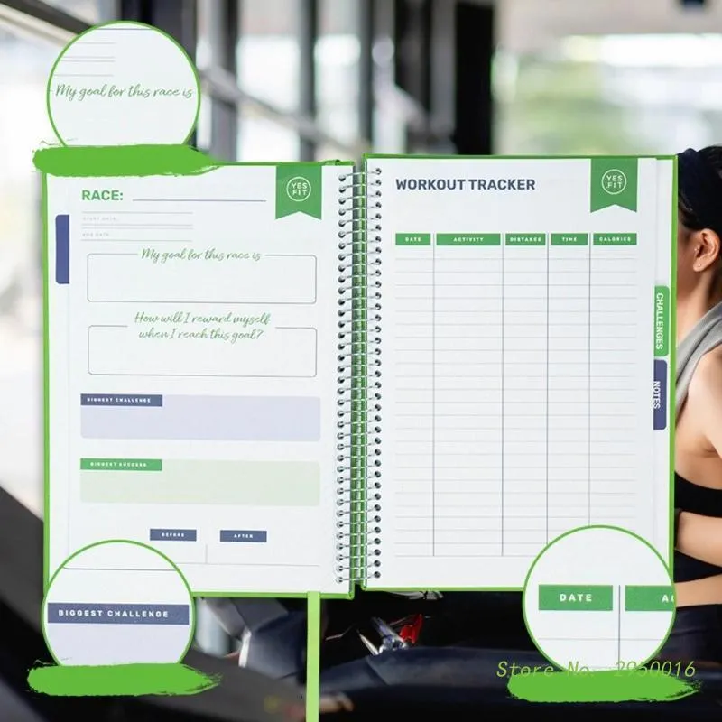 Wholesale Notepads Fitness Journal Workout Planner Gym Notebook Workout  Tracker Exercise Log Book For Men Women Workout AccessoriesGreen 230703  From Ping10, $13.66