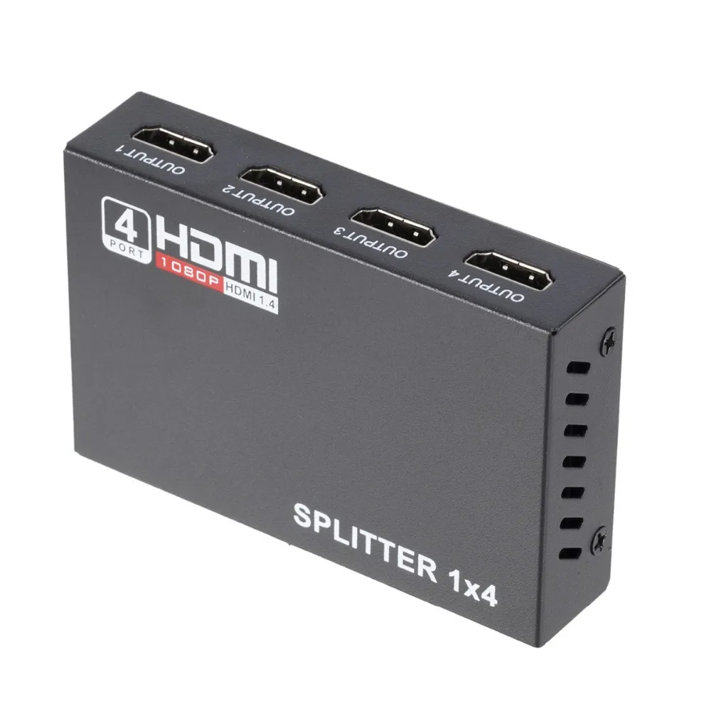Ultra HD 2K4K HDMI Splitter 1x4 - Dystrybuuj wideo do wielu wyświetlaczy z 3D, 1080p 4K 2K