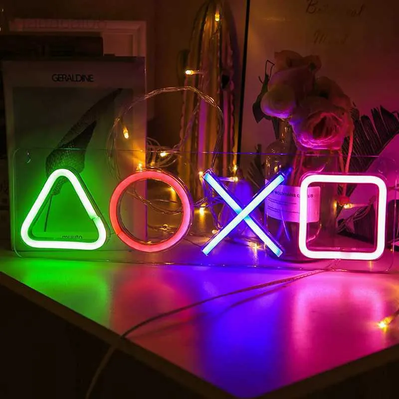 Night Icon Gaming PS4 Neon Sign Control Lampada Decorativa Luci Colorate  Gioco Lampadario LED Light Bar Club Decorazione Da Parete HKD230704 Da  27,37 €