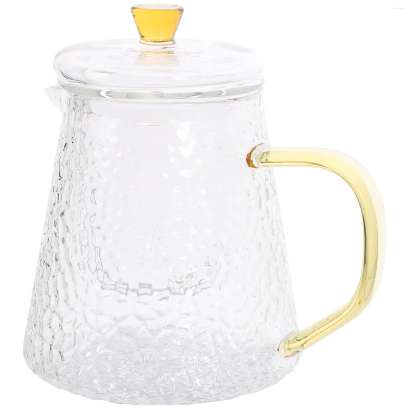 Dinnerware Sets Hammer Tea Maker Water Pitcher Household Glass Pot Infuser Mini Kettle Accessory Creamer Clear Office Teapot Room