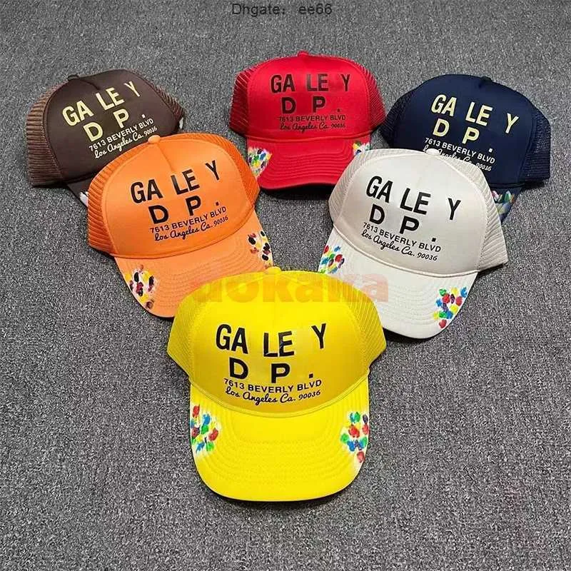 Moda letnia projektant haft haftowe męskie czapki kulkowe swobodne galery literowanie zakrzywione wydział Brim Cap Fashion Letters Drukowanie kapelusz