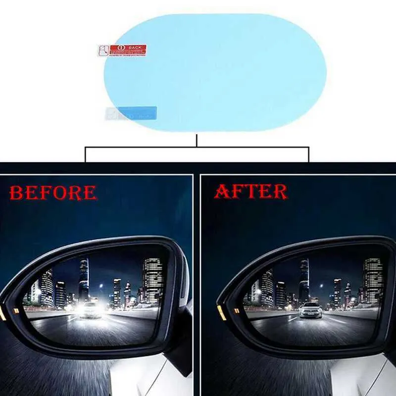 Upgrade 2 Stück Universal Anti Fog Anti Glare Regenschutz Auto