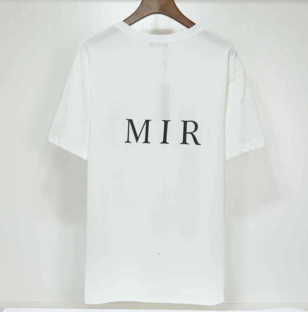 2023 projektant mody luksusowe marki t-shirty z nadrukiem mężczyzna kobiet amris bawełniana koszulka ubrania Harajuku Streetwear luźna ulica mężczyzna kobiet T-shirt