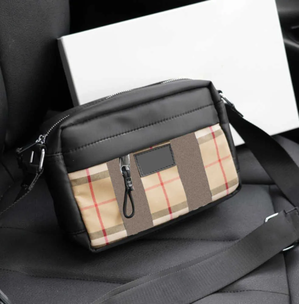 Sacos de noite Retro TB Câmera Mulheres Homens Saco De Luxo Designer Crossbody Clássico Vintage Check Stripes Nylon Couro Marca Bolsas Pochette Bolsa