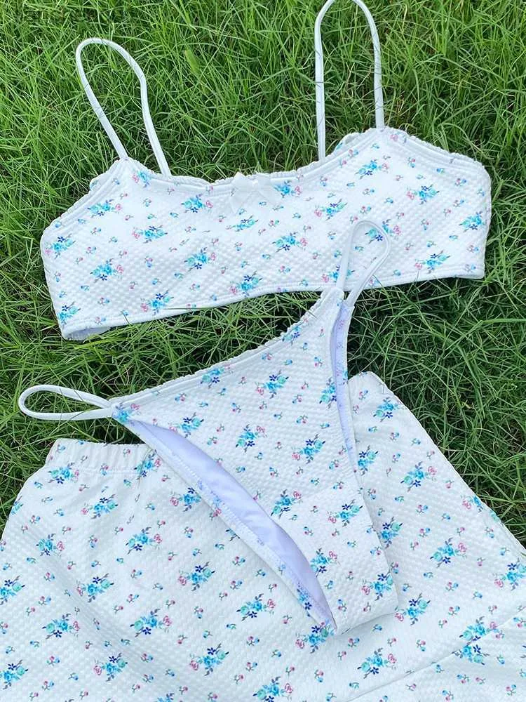 Miyouj Fresh Bikinis Floral Swimsuit 2023 Summer Bikini Set Suits ...