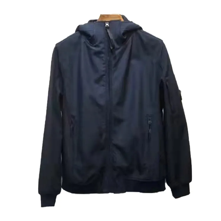 TOPSTONEY Autunno/Inverno 2023 New Street Fashion Joker Jacket Giacca da trench con cappuccio da uomo