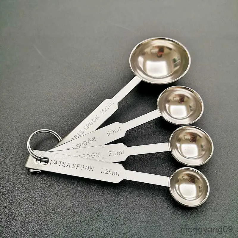 Measuring Tools Stainless Measuring Spoon Set Of Pieces Micro Spoon Piece Set With Graduated Coffee Spoon Baking Metering Gadget Cross R230704