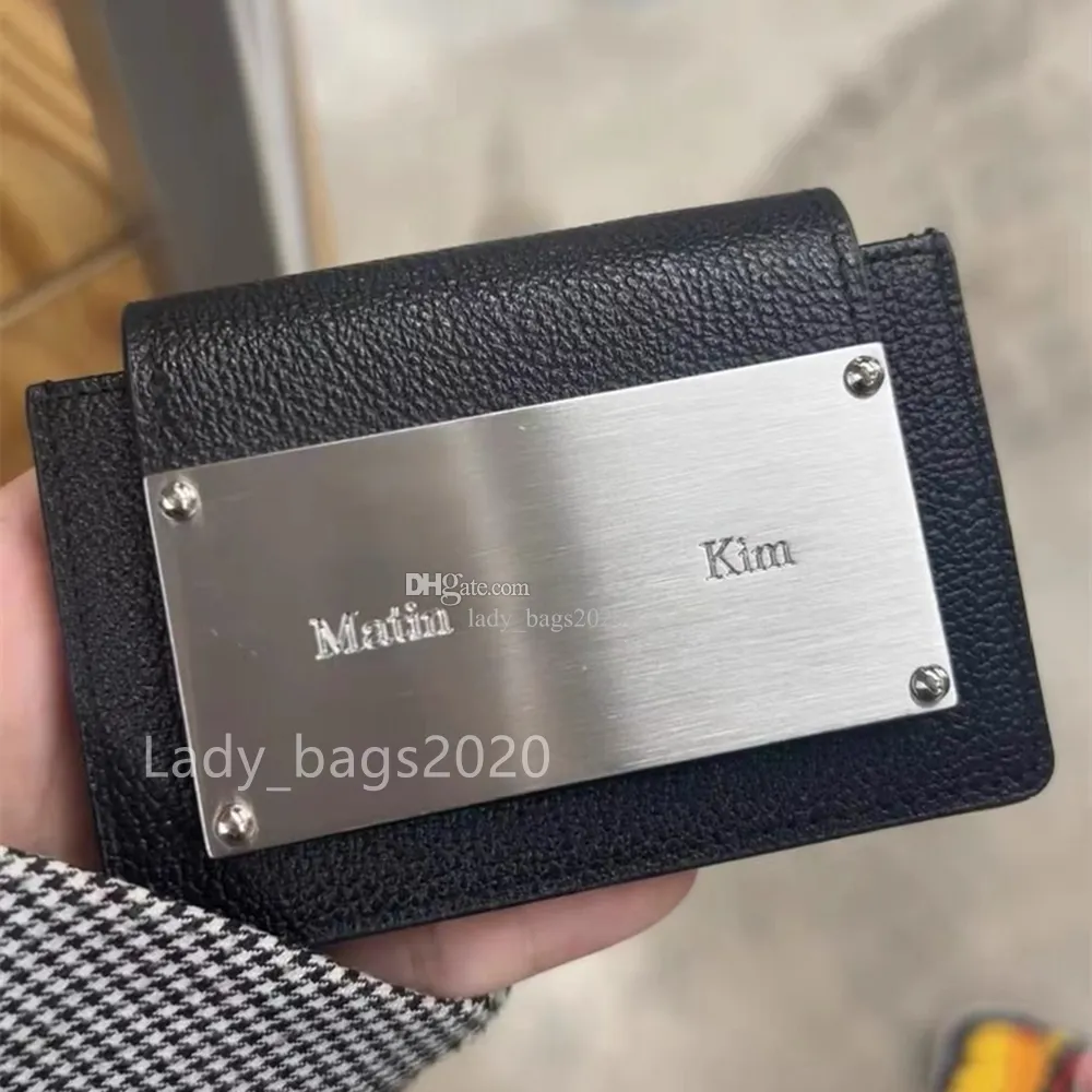 MATIN KIM Wallet Designer Bag Matinkim Card Absolers Bag Luxury Classic Practical Wallet Leather Clutch Pags Pres